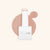 Translucent beige gel nail polish with shimmer french manicure