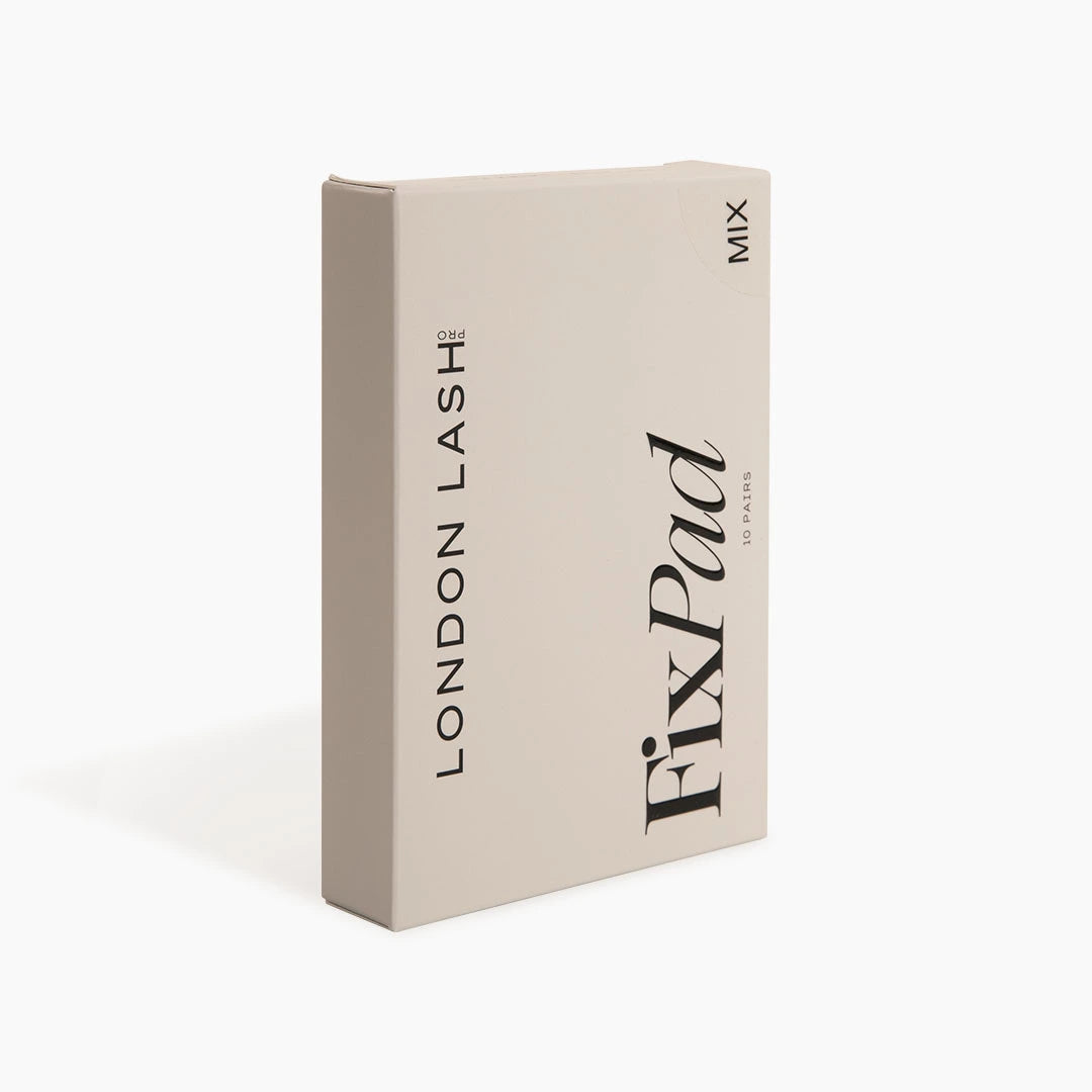 London Lash Fix Pads vertical packaging on a white background