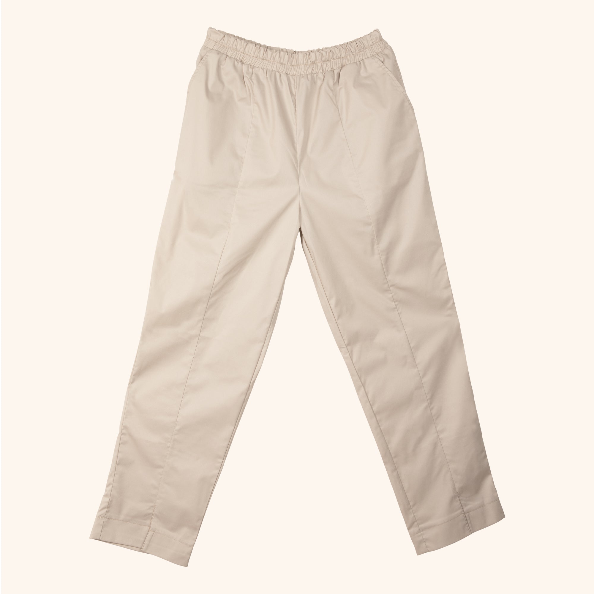 Beige salon trousers for beauty therapists