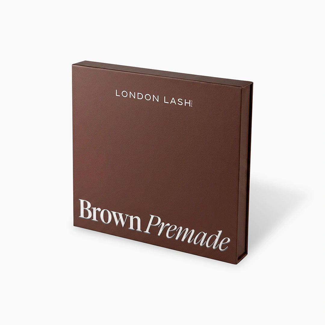 BROWN Narrow Premade/Promade Fans 8D 0.05 720 fans - Mixed Lengths