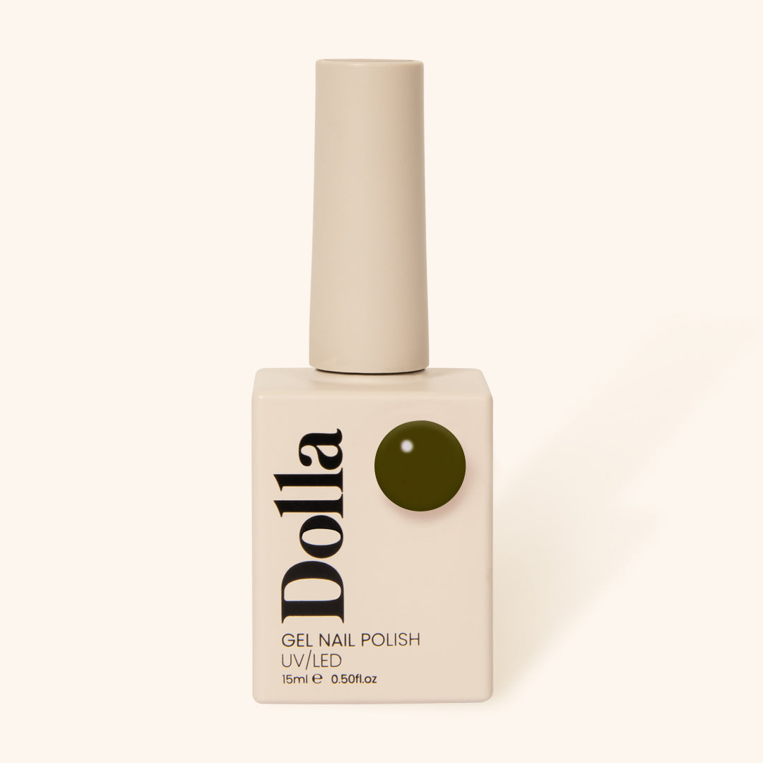 "Cocktail Olive" gel nail polish