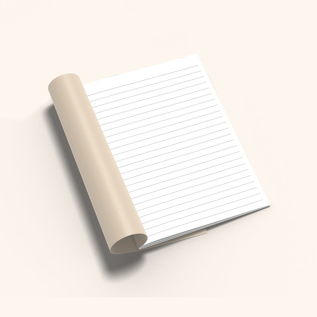 London Lash Notebook open