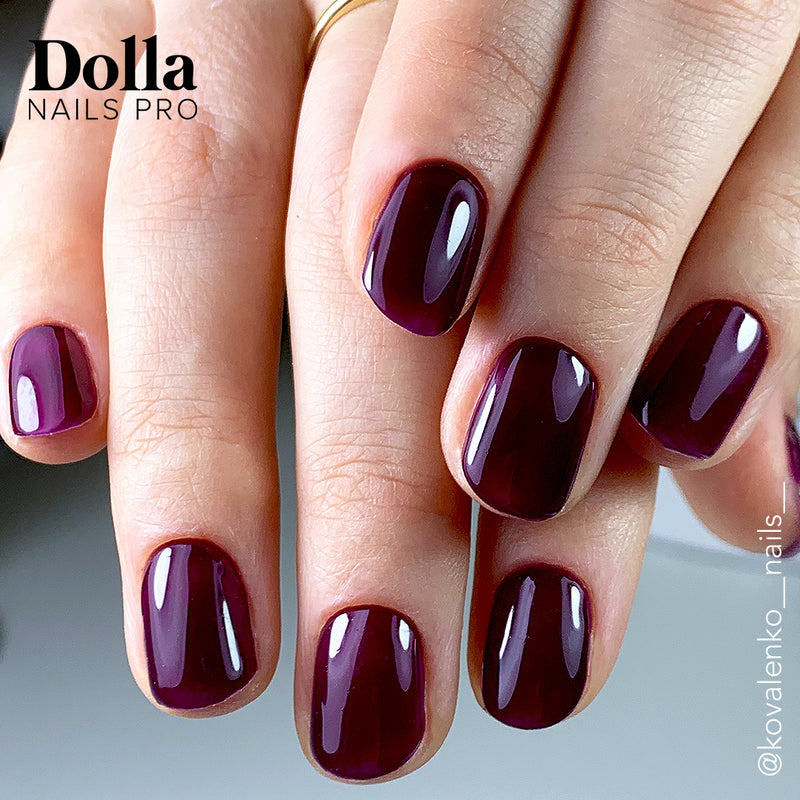 Nails painted with Savage gel nail polish