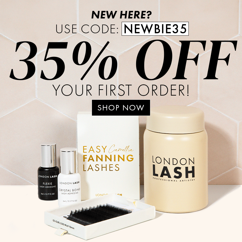 Newbie code 35% off new customers first order discount lashes