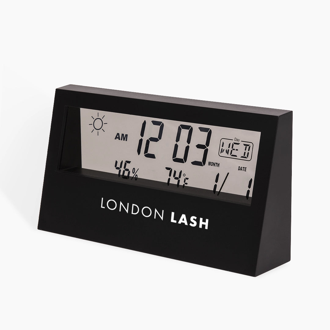 London Lash Digital Hygrometer &amp; Thermometer on a white background