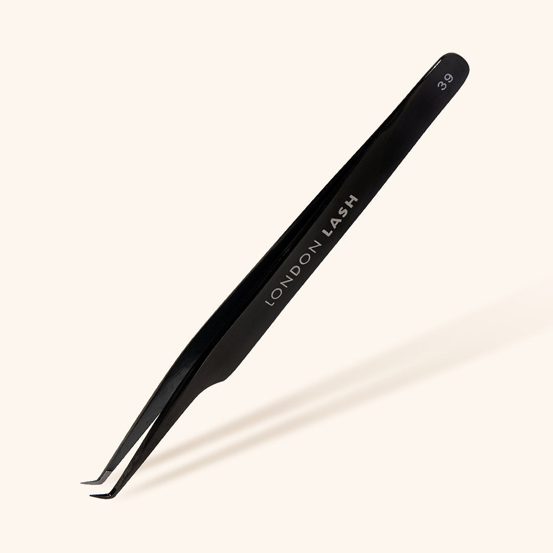 Fiber Ultra Fine Tip Mega Volume Tweezer, Black, London Lash Australia