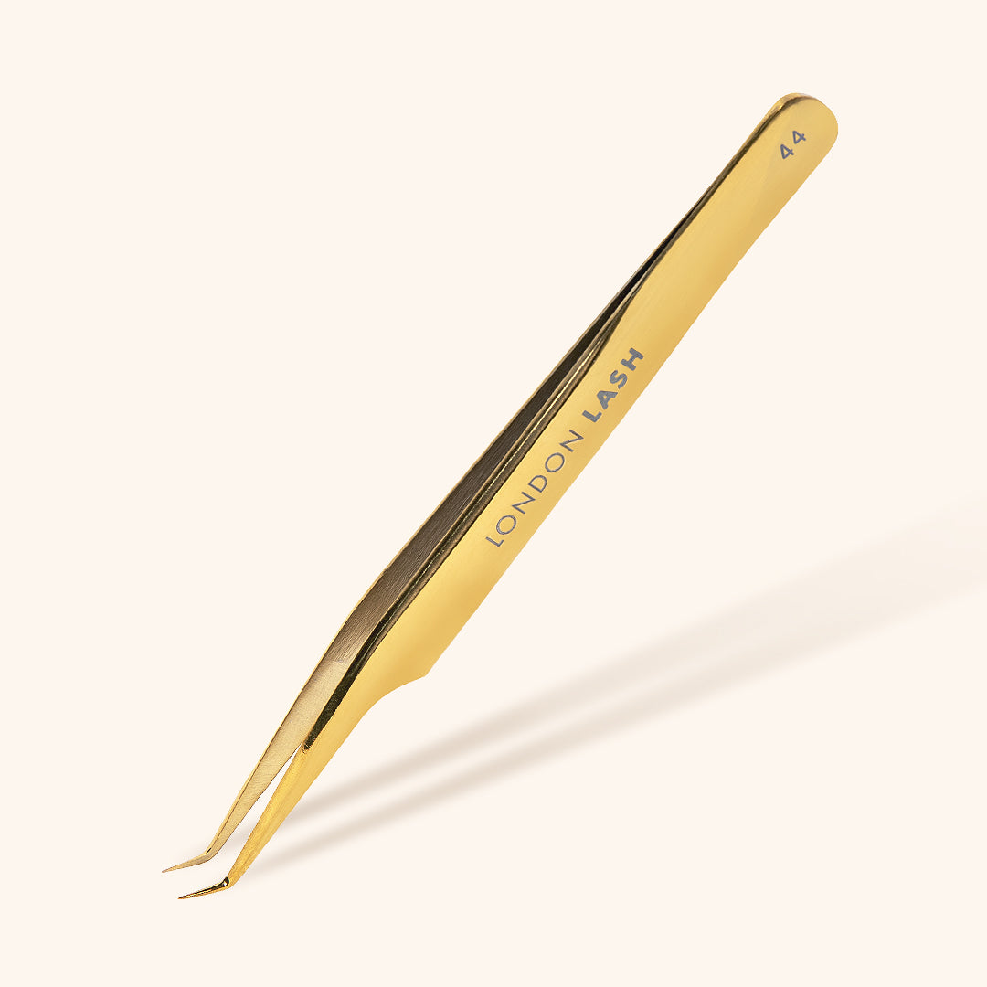 Long Slim Mega Volume Tweezers - Gold