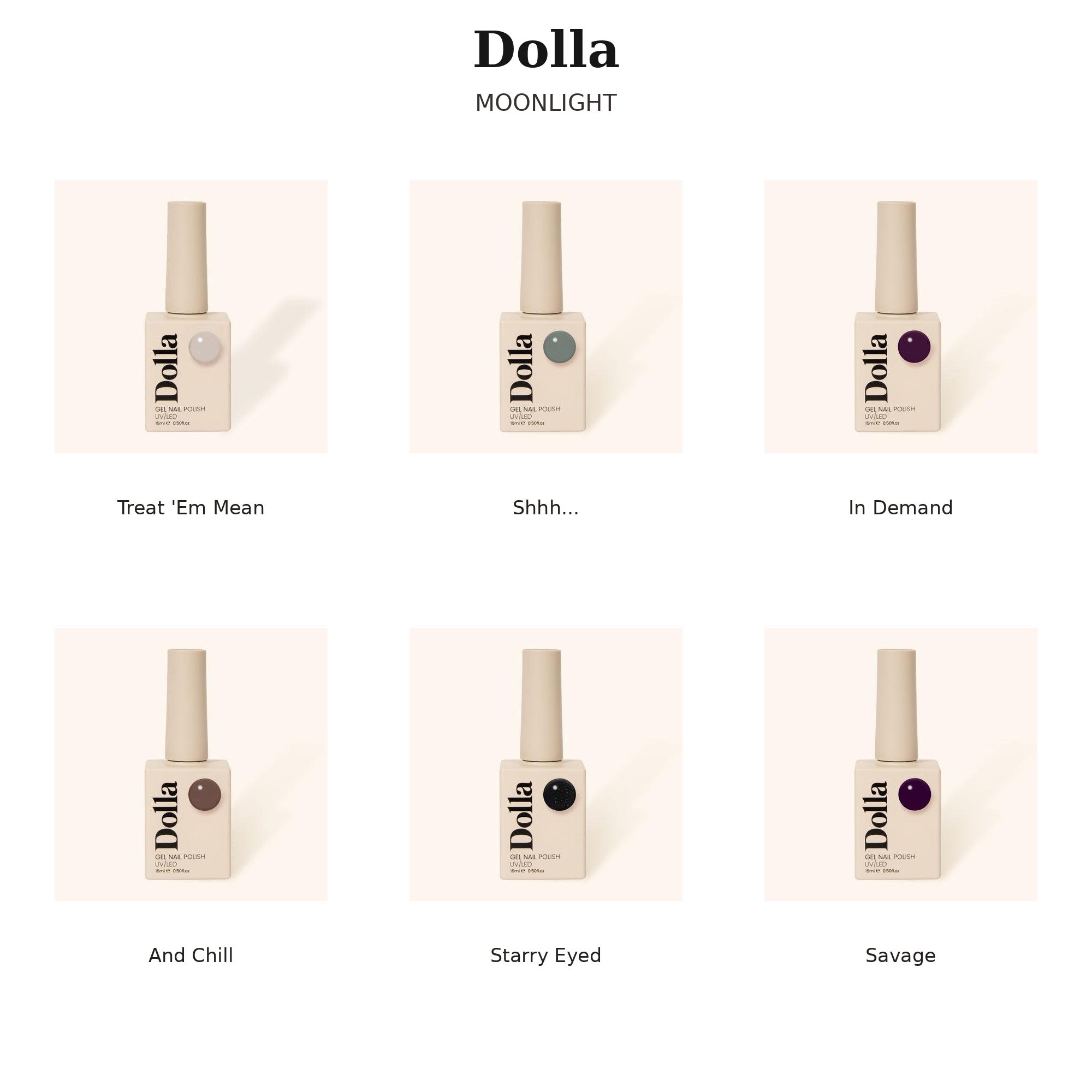 Dolla Gel Polish Collections - Choose Your 6-Shade Set
