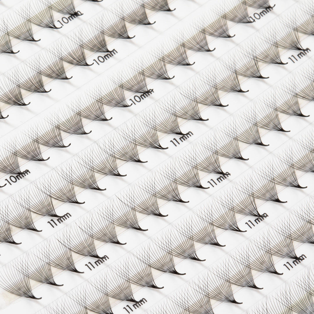 Best Narrow Premade Lash Fans Mayfair 16D 0.03 500 fans - Mixed Lengths, Best Eyelash Extensions Narrow Premade Lash Fans