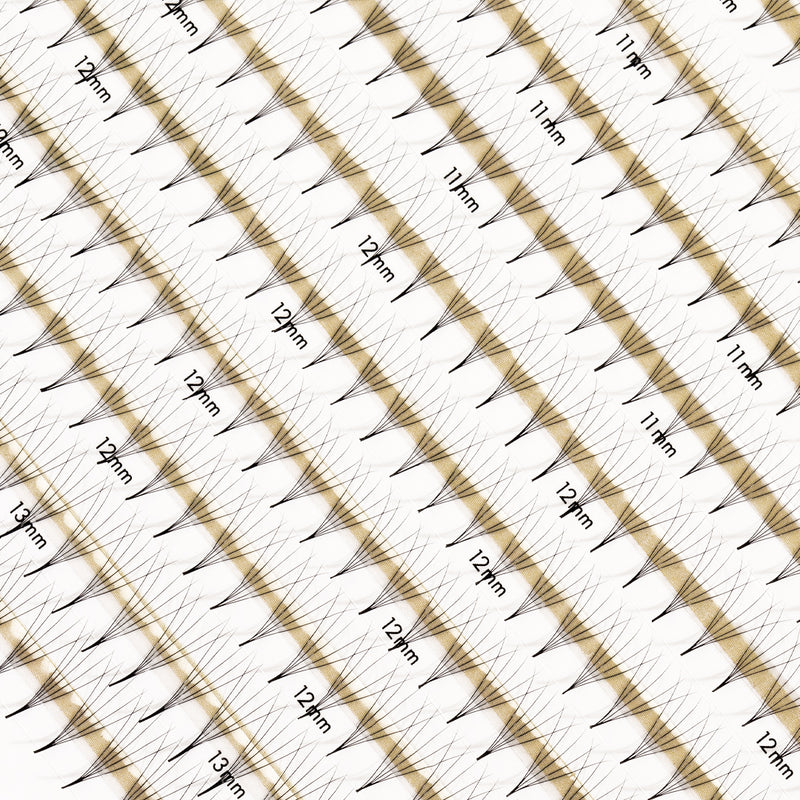 Best Premade Lash Fans Mayfair 5D 0.06 600 fans - Mixed Lengths, Best Premade Eyelash Extensions 