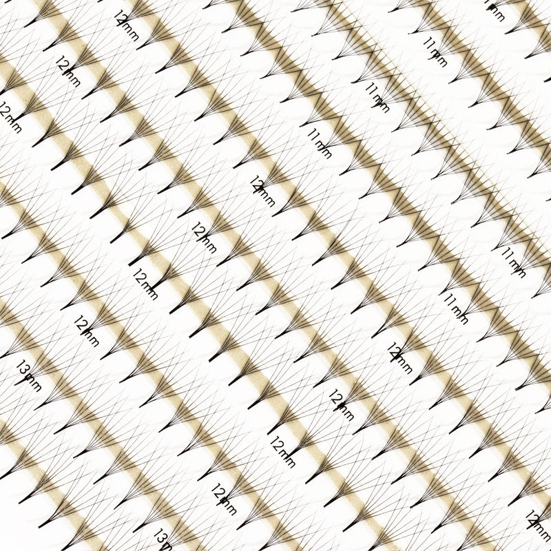 Best Premade Lash Fans Mayfair 6D 0.06 600 fans - Mixed Lengths, Best Premade Eyelash Extensions 