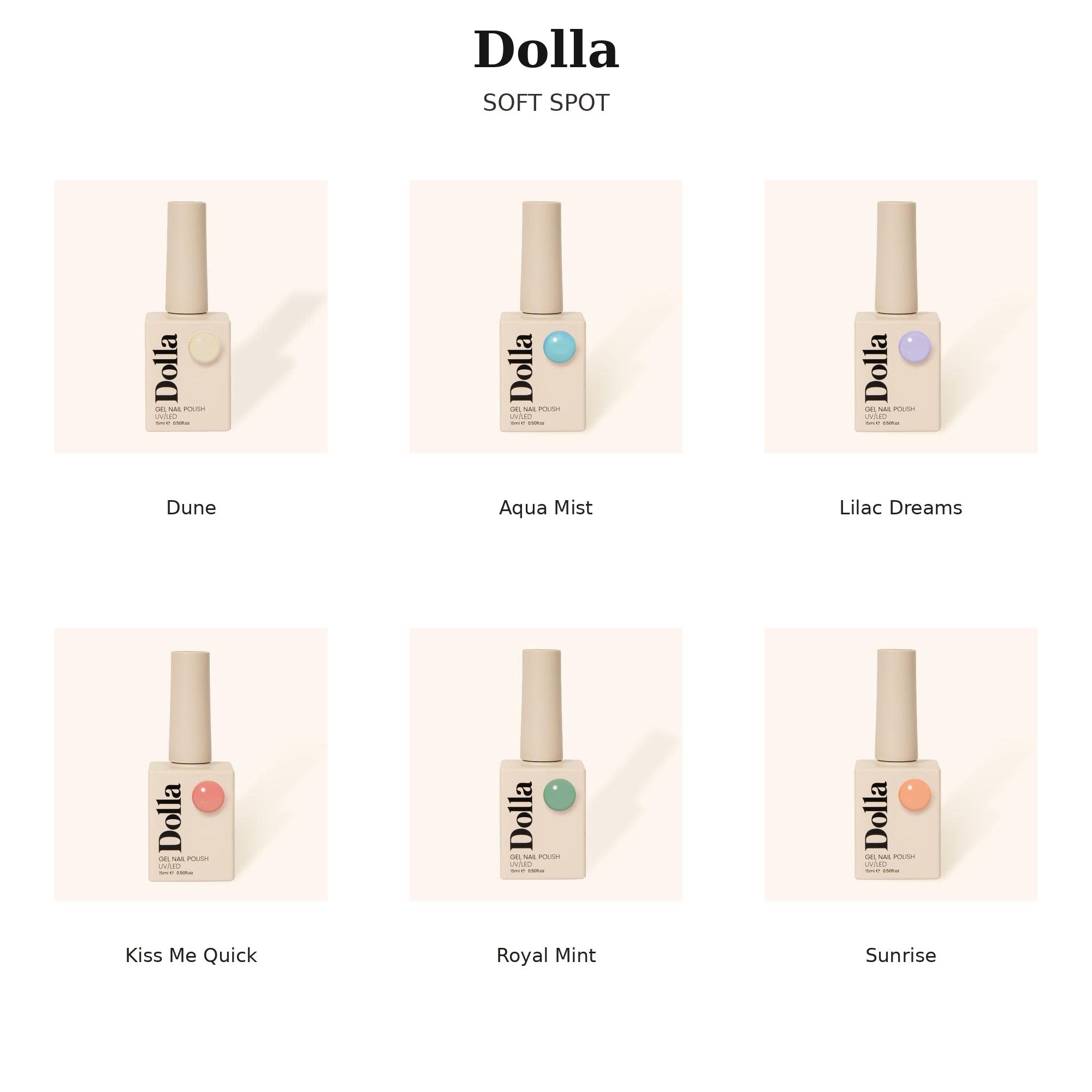 Dolla Gel Polish Collections - Choose Your 6-Shade Set