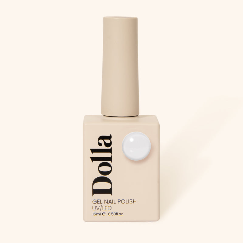 Product image of White gel nail polish bottle