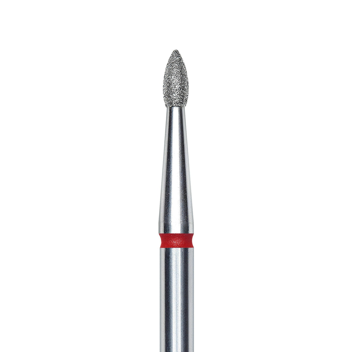 Staleks Diamond nail drill bit, pointed "bud" , red, head diameter 1.8mm/ working part 4mm FA60R018/4. | Miss Dolla