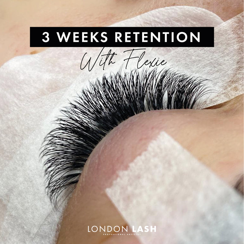 3 weeks of volume lash retention with Flexie Eyelash Extension Glue