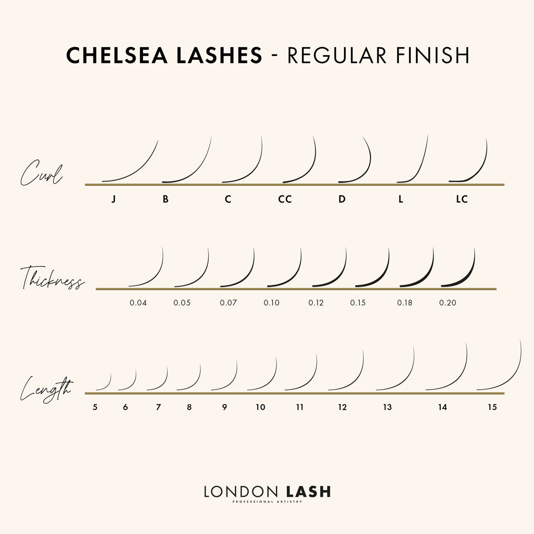 Volume Chelsea Lashes 0.07 | Professional Eyelash Extensions at London Lash