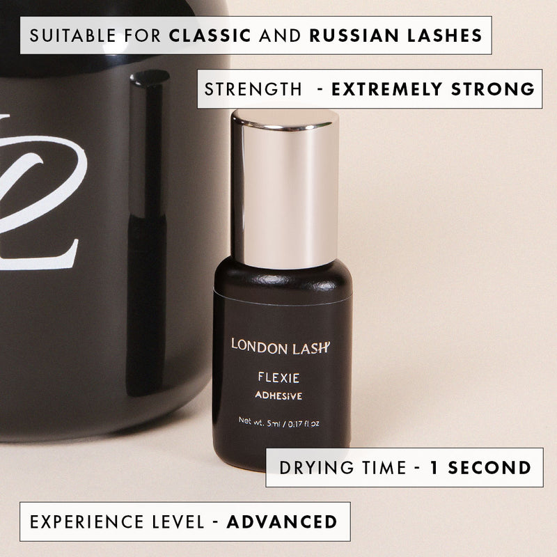 a bottle of flexie eyelash extension glue