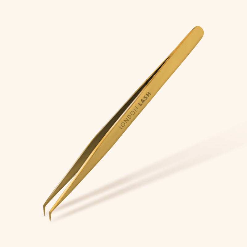 Gold Multifunctional Eyelash Extensions Tweezers