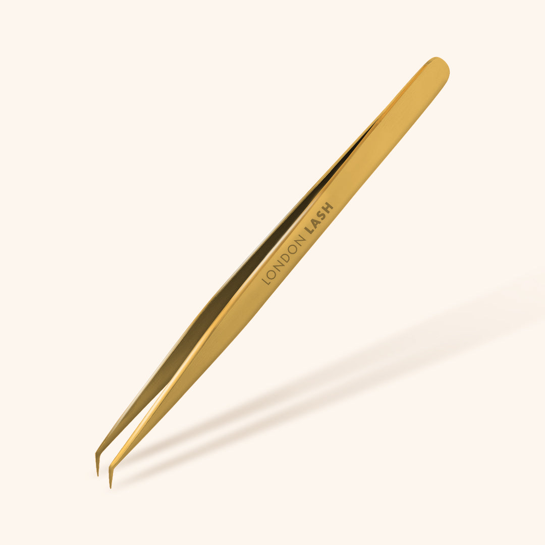 Gold Multifunctional Eyelash Extensions Tweezers, London Lash Australia