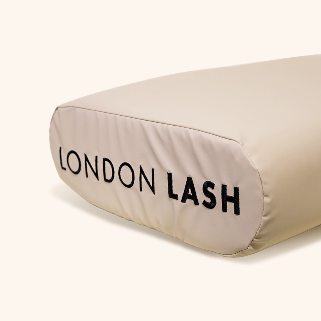 Side of the Memory Foam Lash Pillow, Beige, London Lash Australia