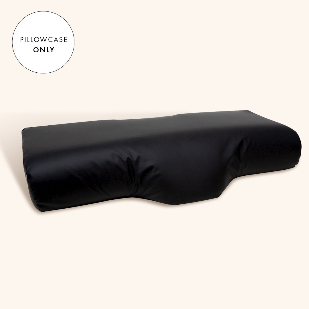 Faux-leather Lash Pillowcase, Black, London Lash Australia