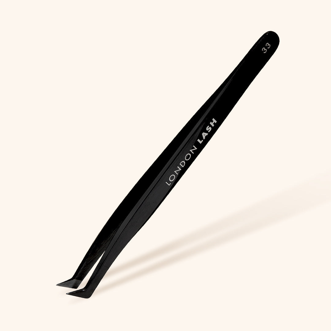 Black Fiber Tip Eyelash Extensions Tweezers, London Lash Australia