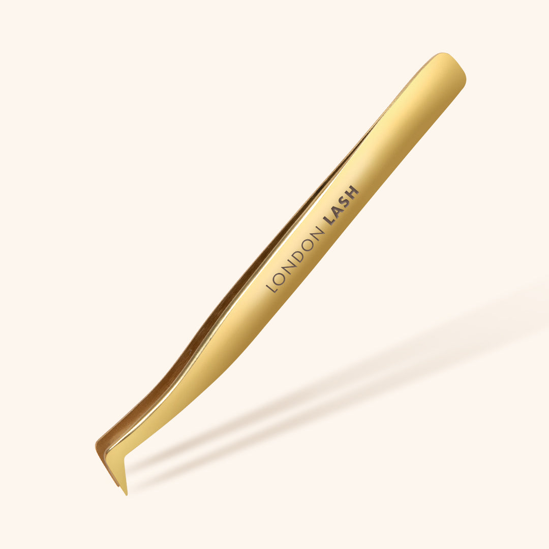 Gold Regular Tip Volume Eyelash Extensions Tweezers - Upgraded, London Lash Australia