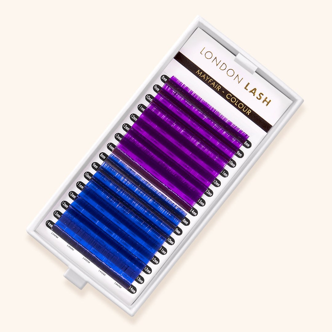 Violet/ Blue Faux Mink Coloured Lashes